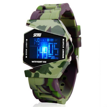 New Design Kids Silicone Airplane LED Digital Watch