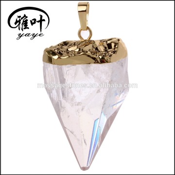 Wholesale Natural Crystal Quartz Geode Pendants for Sale