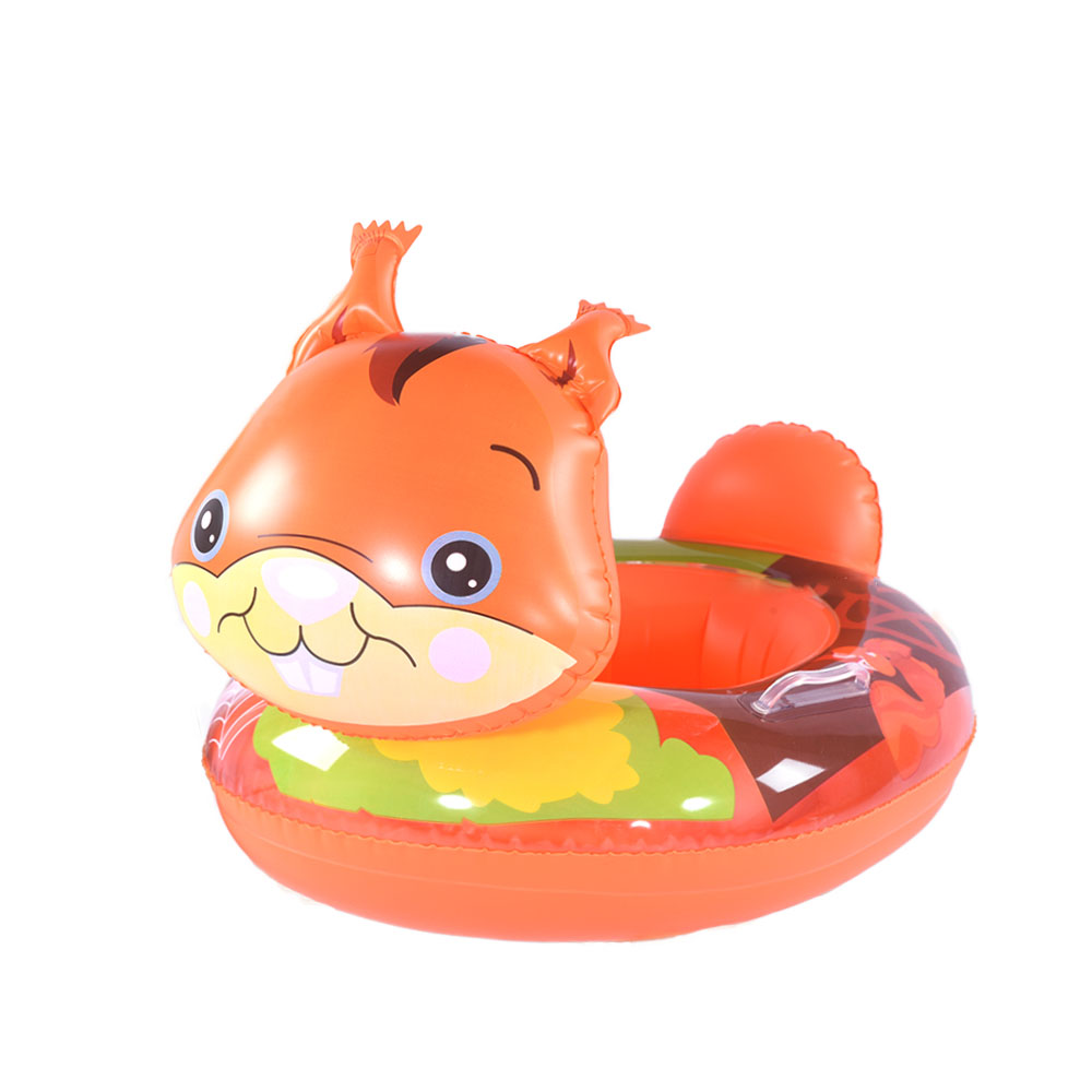 Esquilo bebê natação flutuação inflável inflável círculo de assento