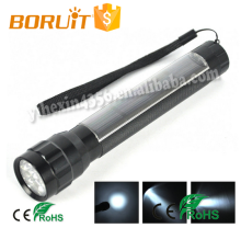Newest 7 led solar power rechargable flashlight led torch flashlight