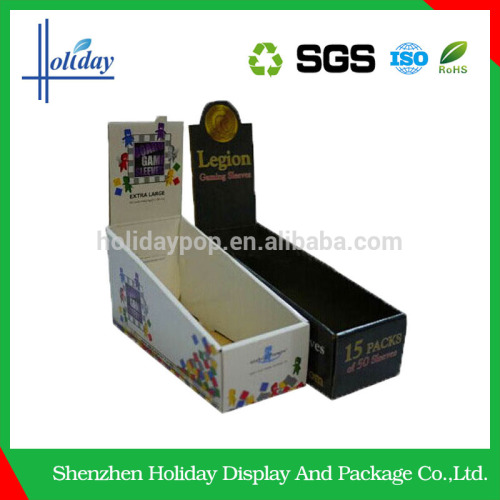 Colorful design Assemble easily counter top display cardboard