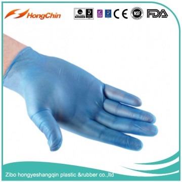 disposable 240mm latex free green color lightly powdered Vinyl Gloves