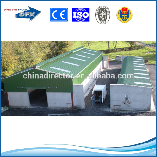 prefabricated steel poultry chicken cow farm building