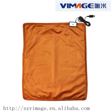 Battery operated heating blanket throw