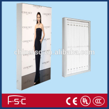Rectangle led frameless fabric light box
