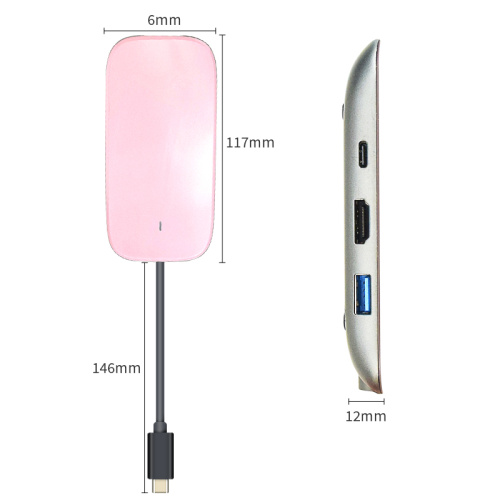 Adaptateur multifonction de type C HUB TO HDMI / SD / TF / USB3.0 / PD / LAN