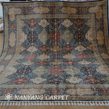 8.2'x10.2' Oriental Turkish Silk Rug Hand Knotted