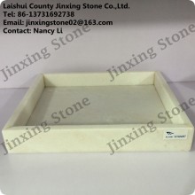 White Marble Food Serving Dinner Plates Natural Stone Tea Tray
