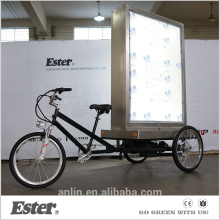 Electric advertising trike with LED lighting system