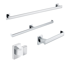 Modern Luxury Brass Bathroom Hardware Set - 4 Piece Bathroom Set