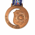 Aangepaste zilveren ronde vorm kleur marathon medailles