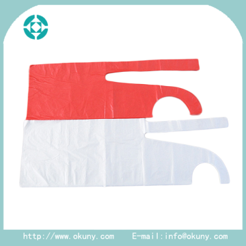Disposable cheap waterproof food processing ldpe/hdpe aprons