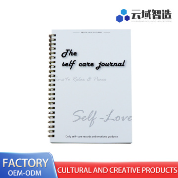 Livro de cura emocional em design branco e preto