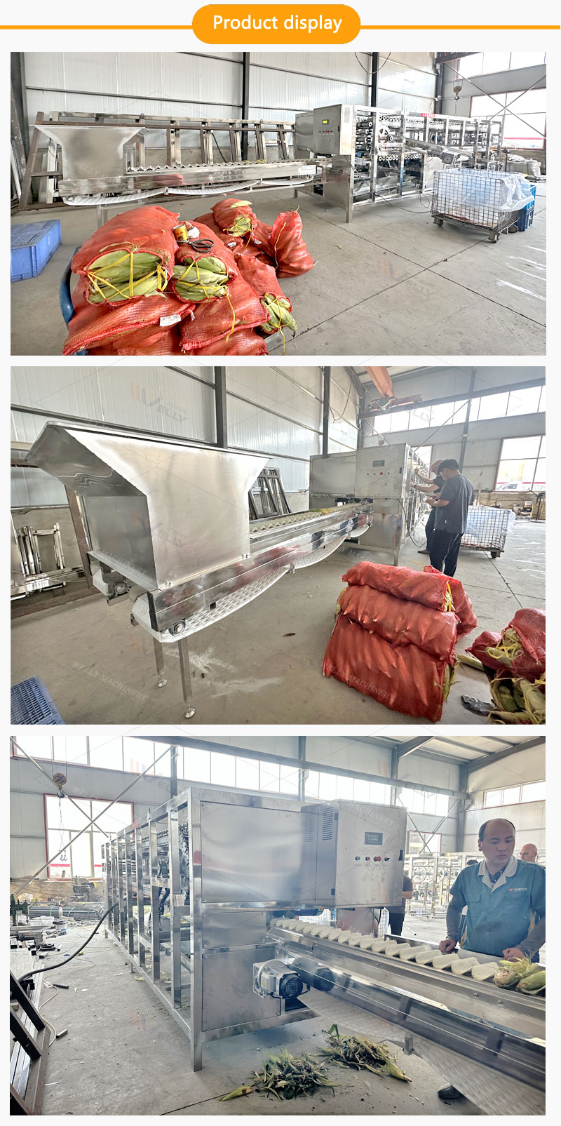 Sweet Fresh Corn Maize Husk Peeling Removing Machine Multi-Function Corn Peeling Machine