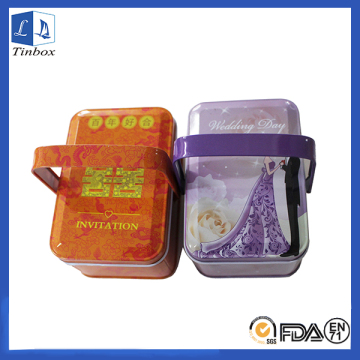 Mini Lunch Tin Box With Handle