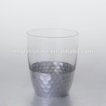 hand blown 14oz DOF tumblers hand carving and silver foil