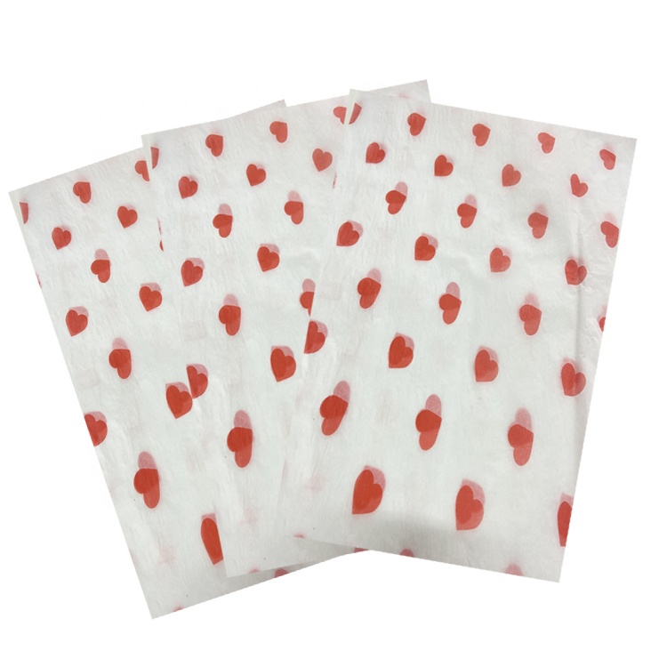 Light pink printed logo Christmas gift box packing notebook wrapping custom tissue paper