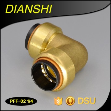 90 degree elbow shark bite fitting female thread brass elbow fitting