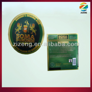 metallized paper for beer label beer bottle label