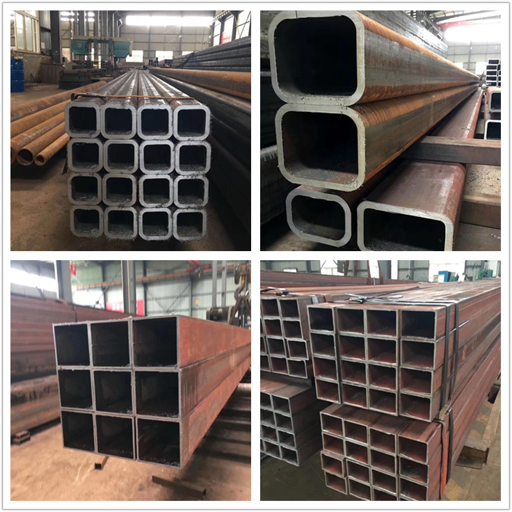 Welded black carbon square /rectangular steel pipe and tubes