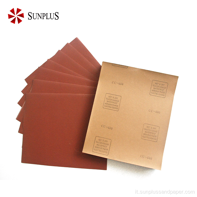 Sunplus Auto Body Automotive Sanding Paper Foglio a terra