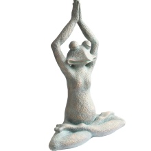 Large Polyresin Garden Yoga Frogs