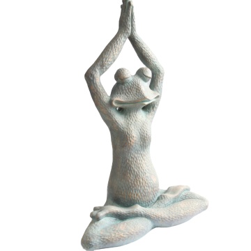 Large Polyresin Garden Yoga Frogs