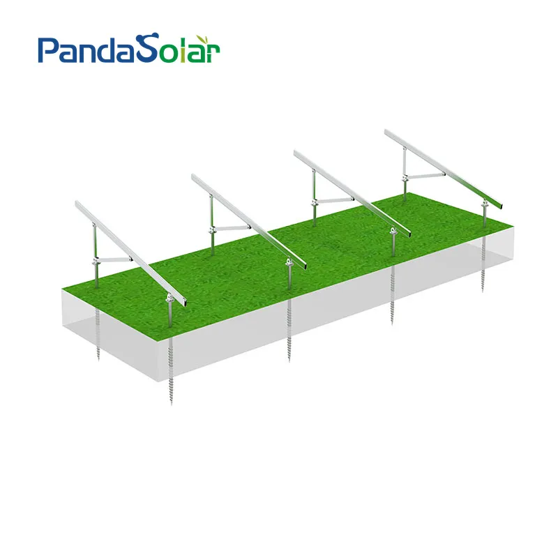 OEM Solar Panel Ground Mounting System Structures Aluminium Solar Bracket