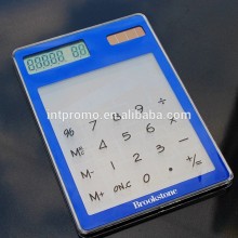8 digits super thin transparent solar calculator