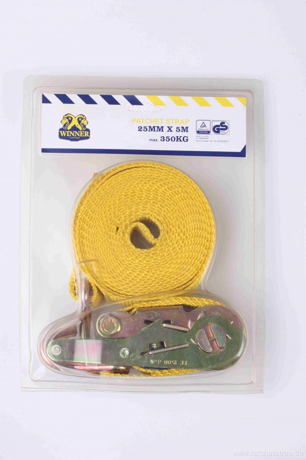 4 Packing Blister Ratchet Strap 15' Length