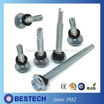 Hex Washer Head With Reduced Drilling Point Painted Head Roofing Screw