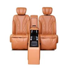 Luxurious Leather Car Seats with Central Control Armrest Box