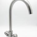 wall mounted kitchen tap with spray head