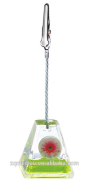 Liquid name card holder with customized floater &aqua business card holder&ladder-shaped