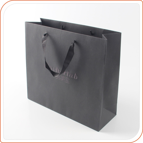 Shopping hand bag with luxury shining logo printing for brand jewelry
