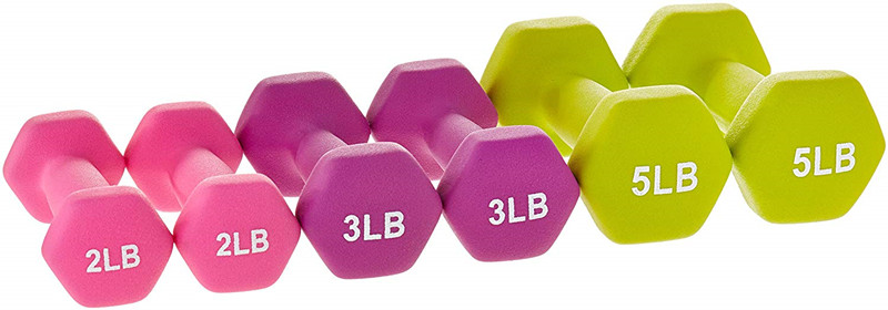 High quality Multicolor rubber coated hex dumbbell for wholesale