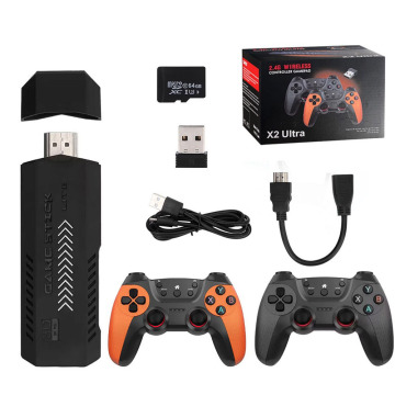 Factory Price X2 Ultra TV Game Stick with 4K HD and 2.4G Dual Wireless Controllers
