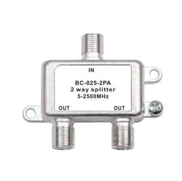 HighFly 2-Way CATV Splitters: Ideal for 5-2500MHz Satellite, Smart TV, and Cable TV Applications