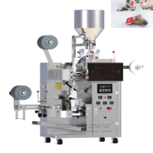 triangle tea bag packing machine with thread and label