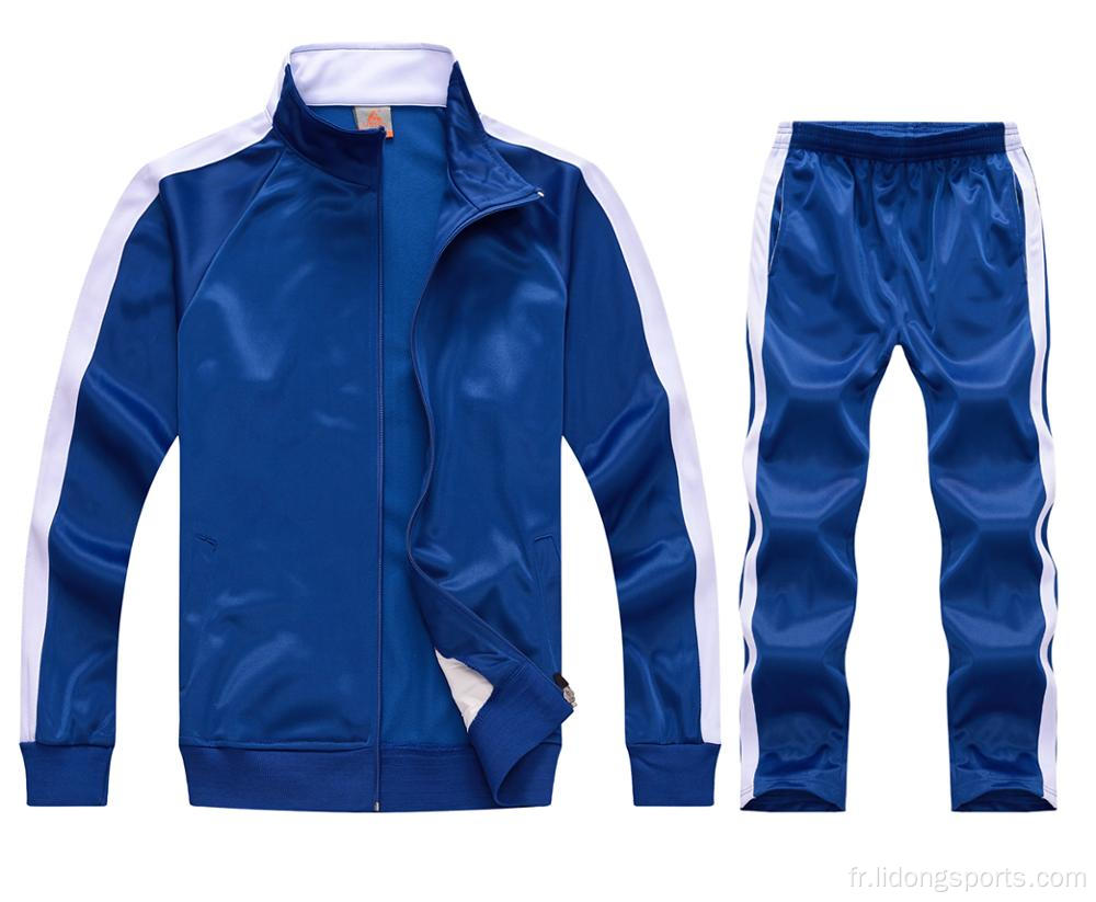 Zipper Up Training Sports Wear Tracksuits pour hommes