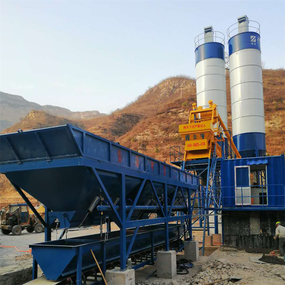 Automatic control system 25m3/h concrete batching plant