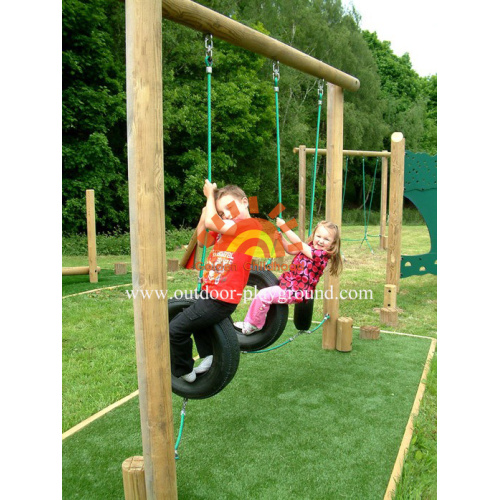 Children's Tyre Walk Balancing Outdoor HPL Playground