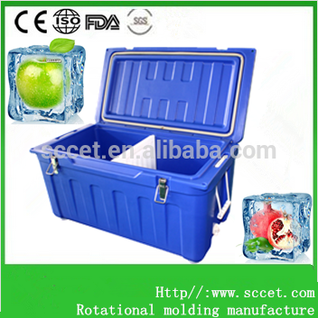 Insulated ice cooler, plastic cooler rotomolding, ice chest cooler