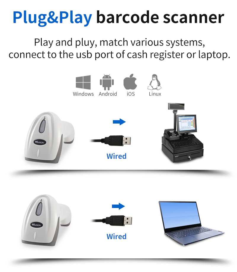 checkout counter barcode scanner