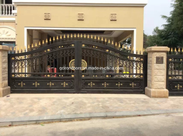 Custom Fancy Auto Wrought Iron Gate