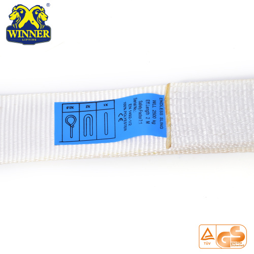 2.5Ton Sức mạnh Nâng Lashing Endless Polyester Round Sling