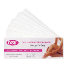 Private Label Depilatory Strips - 100 Pcs Wax Coated Paper for Hair Removal