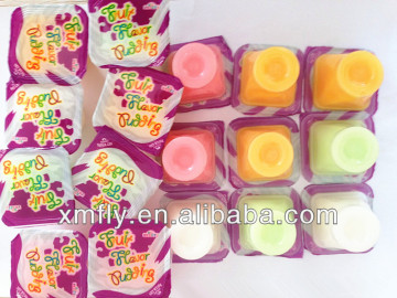 Fruit falvor jelly pudding