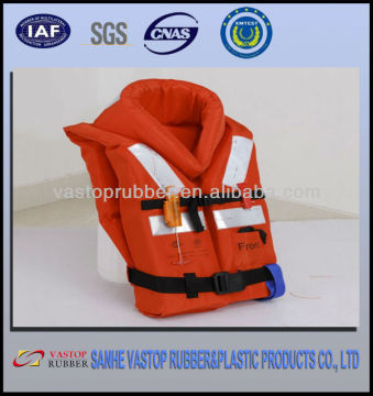 custom orange neoprene life jacket