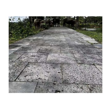 Natural Black Grey Basalt Lava Stone Paving Tiles Prices